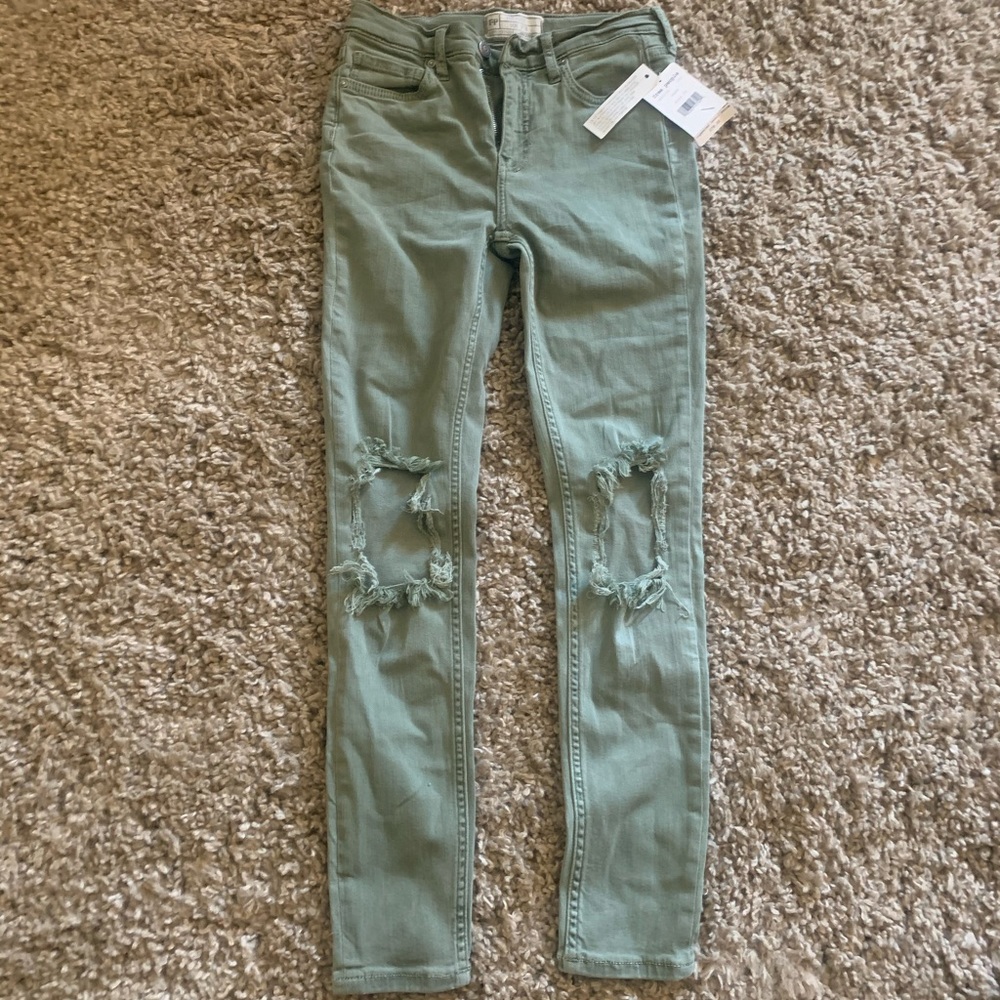 Free People Busted Knee Skinny Jeans
